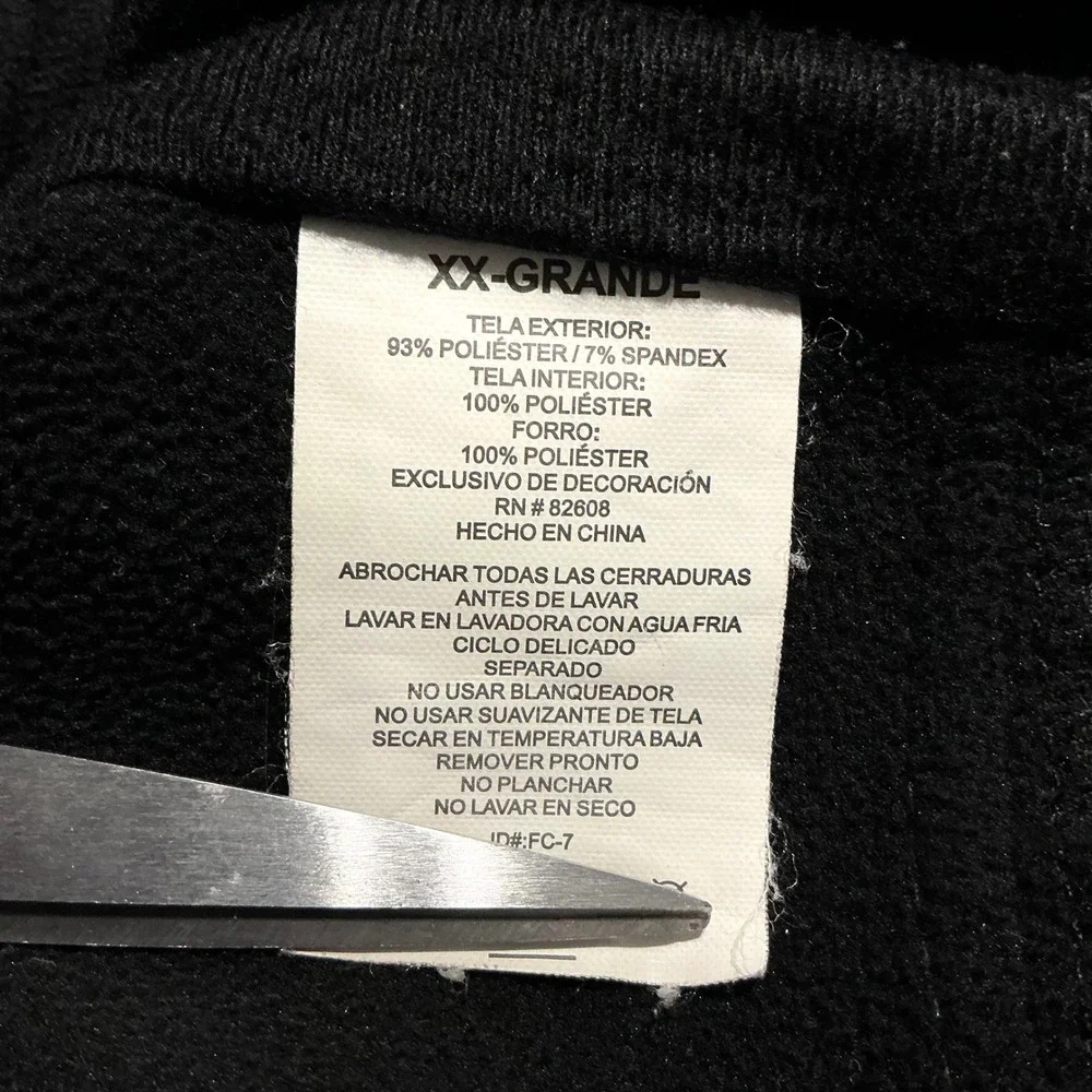 Free Country‎ Men's 2XL Black Softshell Jacket Full Zip Water Resistant Outdoor